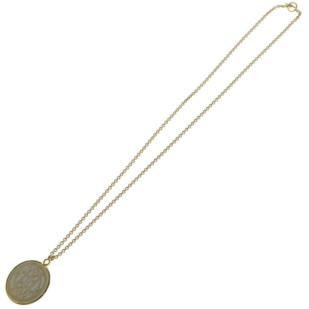 HERMES(エルメス) ネックレス メダイユ カドリージュGM ゴールド GP アクセサリー