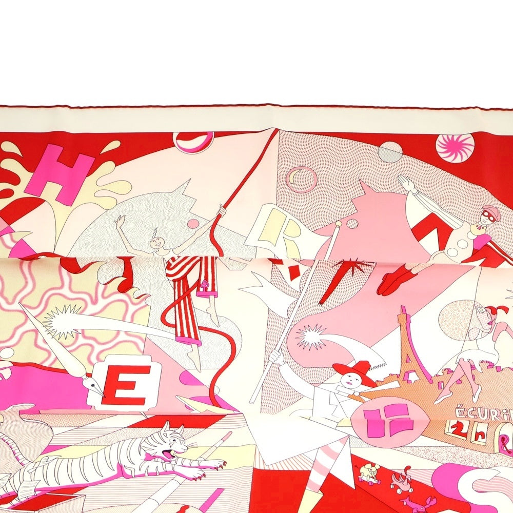 HERMES(エルメス) カレ90 Ca Decoiffe! サ デコワフ! マルチシルクスカーフ