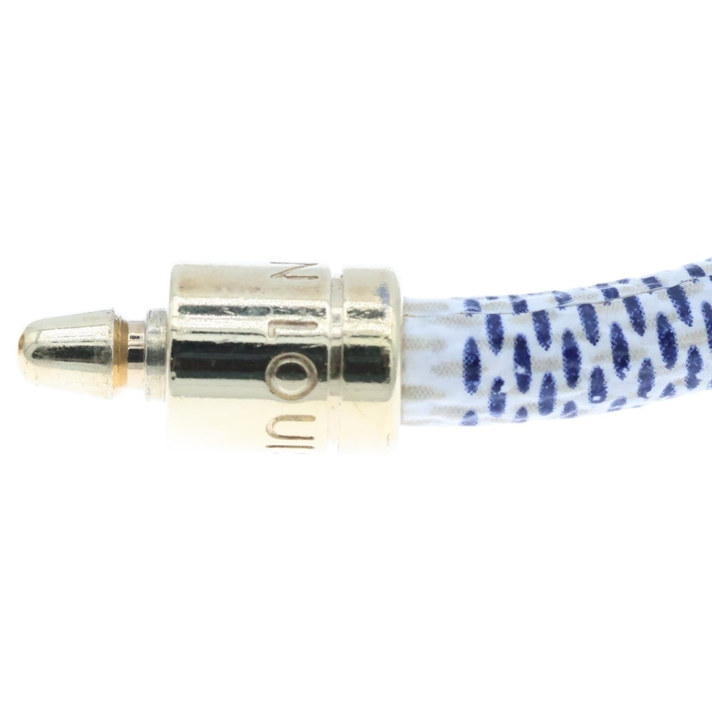 LOUIS VUITTON(ルイヴィトン) ダミエアズール ブラスレ・キープイット ブレスレット PVC ゴールド金具 ホワイト M6607E