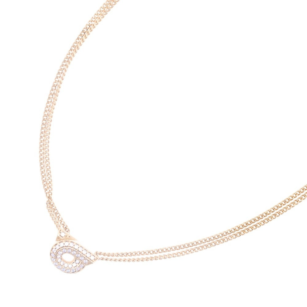 Salvatore Ferragamo(サルヴァトーレ フェラガモ) ガンチーニ パヴェクリスタル ラインストーン チェーンネックレス ゴールド 760706 770481