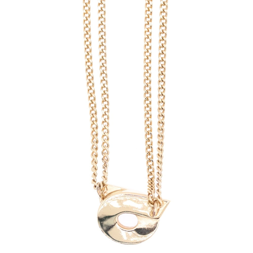 Salvatore Ferragamo(サルヴァトーレ フェラガモ) ガンチーニ パヴェクリスタル ラインストーン チェーンネックレス ゴールド 760706 770481