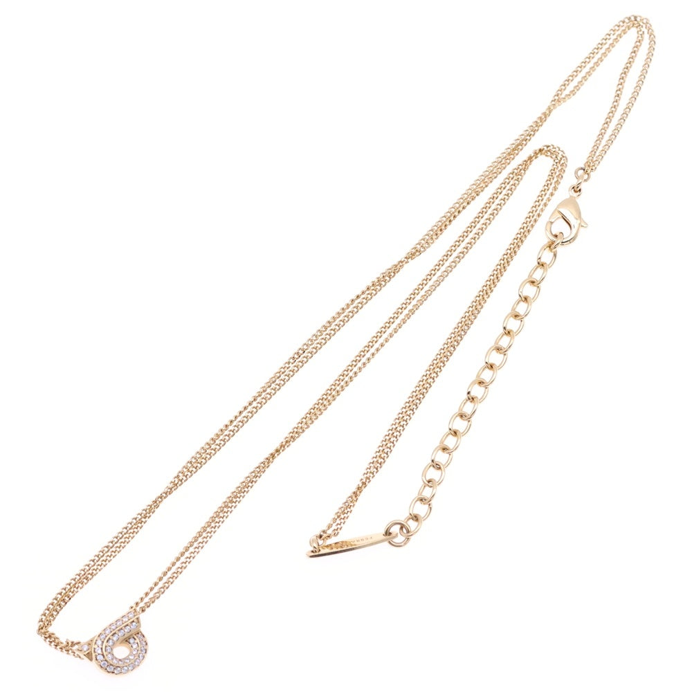 Salvatore Ferragamo(サルヴァトーレ フェラガモ) ガンチーニ パヴェクリスタル ラインストーン チェーンネックレス ゴールド 760706 770481