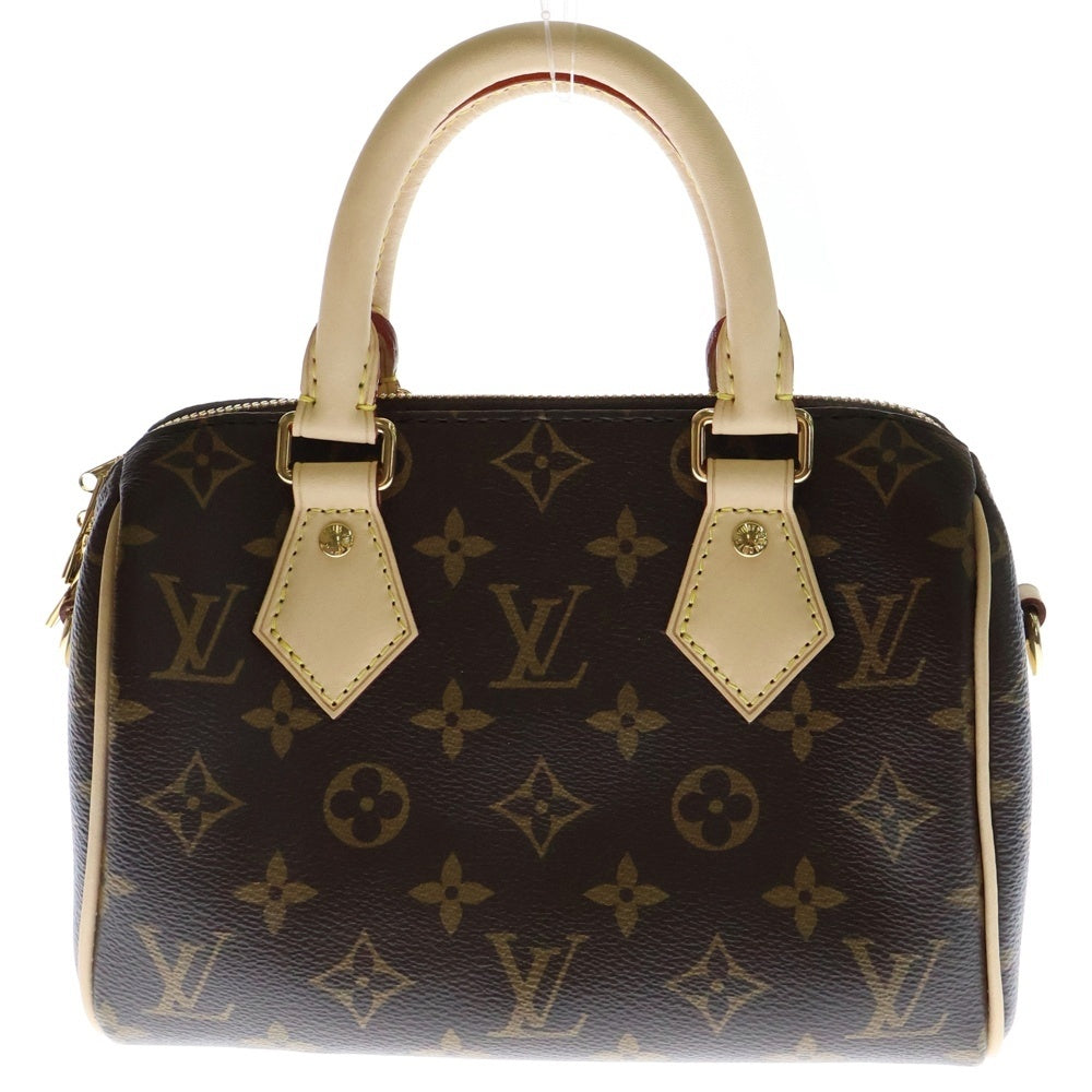 LOUIS VUITTON(ルイヴィトン) スピーディ バンドリエール20 モノグラム 2WAY キャンバス レザー ハンド ショルダーバッグ ゴールド金具 ブラウン M45948 RFID