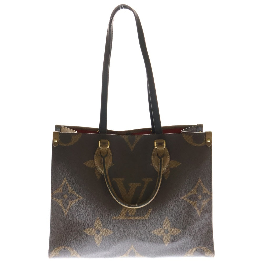 LOUIS VUITTON(ルイヴィトン) モノグラムジャイアント リバース オンザゴーMM ハンドバッグ ブラウン PVCレザー M45321