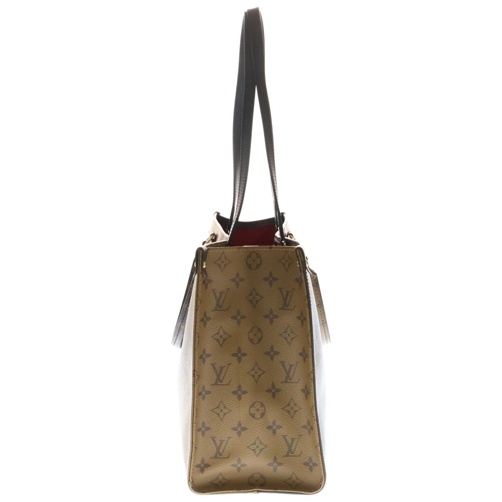 LOUIS VUITTON(ルイヴィトン) モノグラムジャイアント リバース オンザゴーMM ハンドバッグ ブラウン PVCレザー M45321