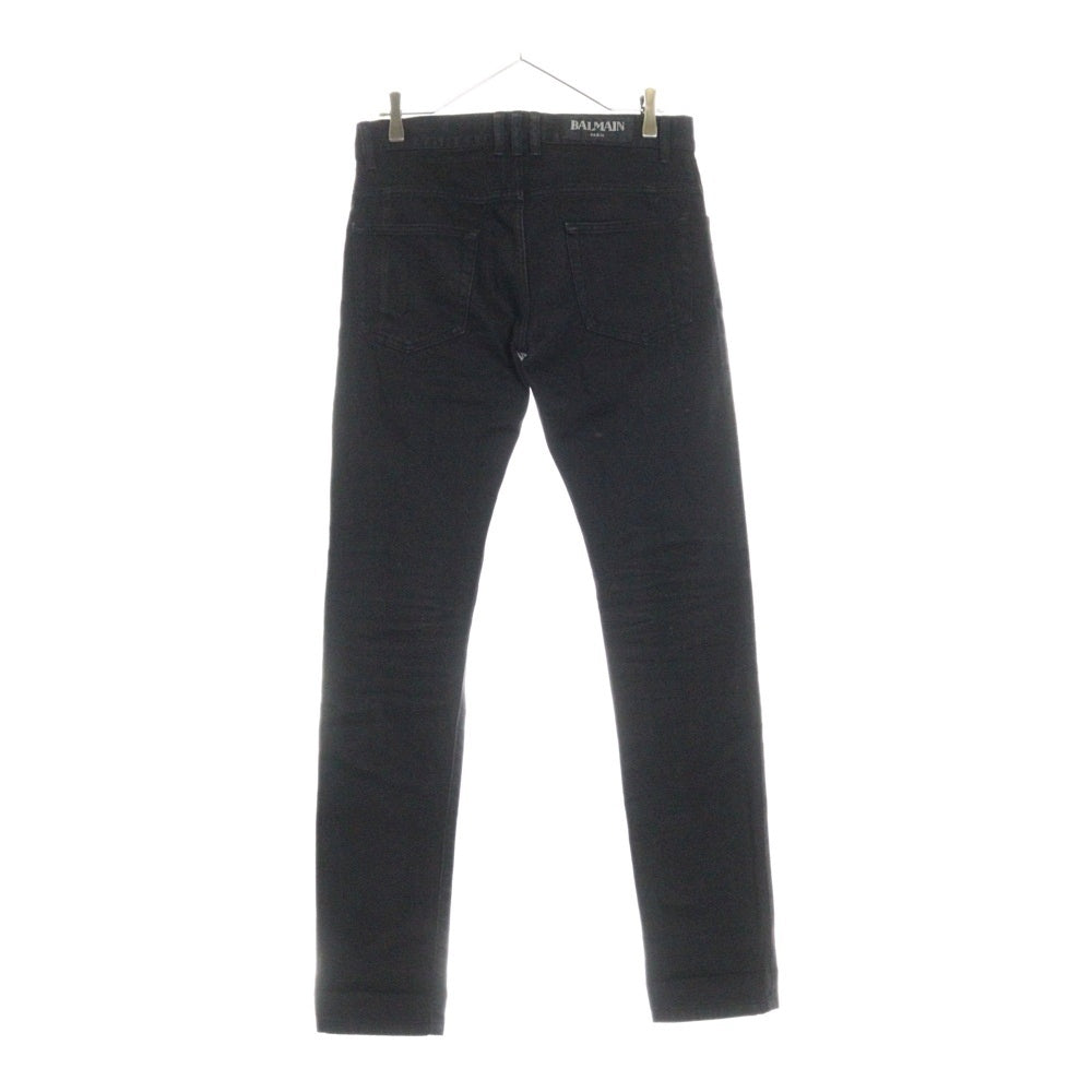 BALMAIN(バルマン) バイカースキニーデニムパンツ ブラック