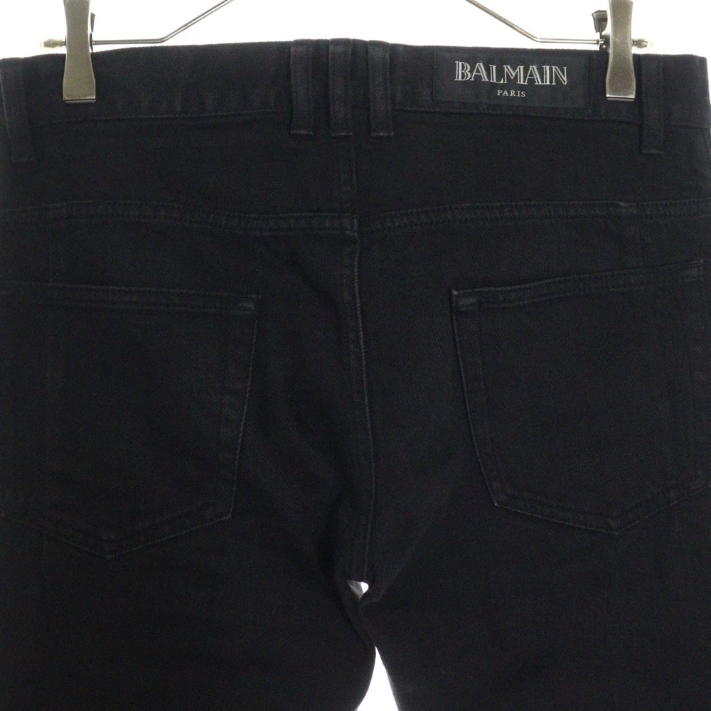 BALMAIN(バルマン) バイカースキニーデニムパンツ ブラック