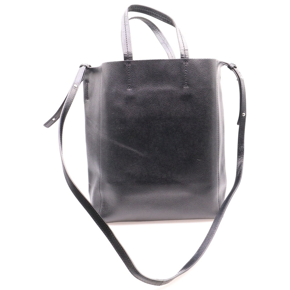 CELINE(セリーヌ) カバスモール 2WAY ショルダーバッグ トートバッグ ハンドバッグ ブラック レザー シルバー金具 189813