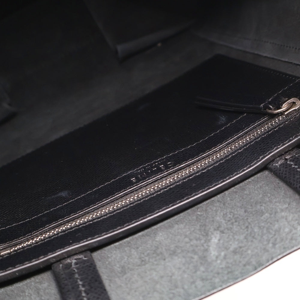 CELINE(セリーヌ) カバスモール 2WAY ショルダーバッグ トートバッグ ハンドバッグ ブラック レザー シルバー金具 189813