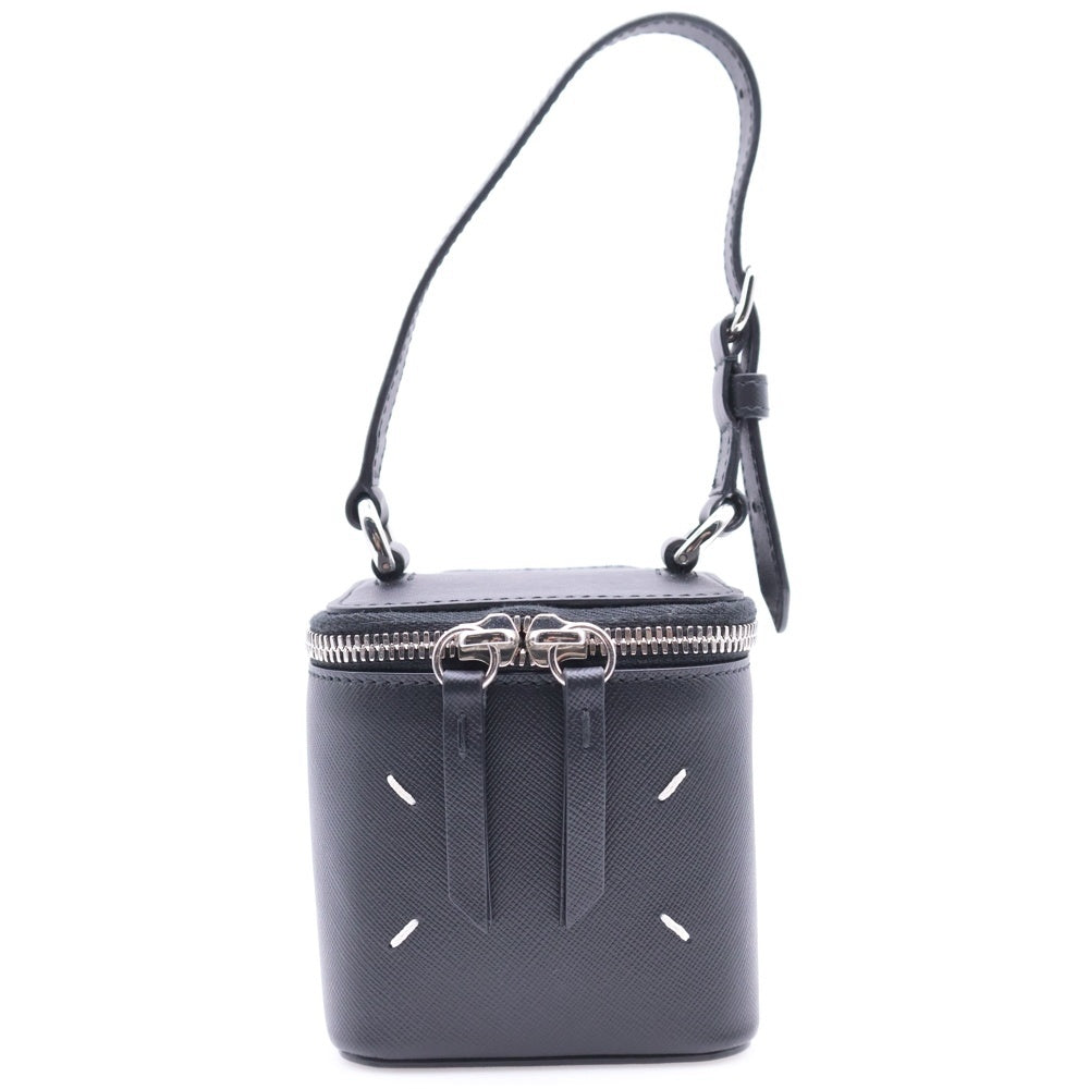 Maison Margiela 0(メゾンマルジェラ) MINI BOX バッグ バニティバッグ ミニバッグ ケース ブラック シルバー金具 レザー SA2VL0012