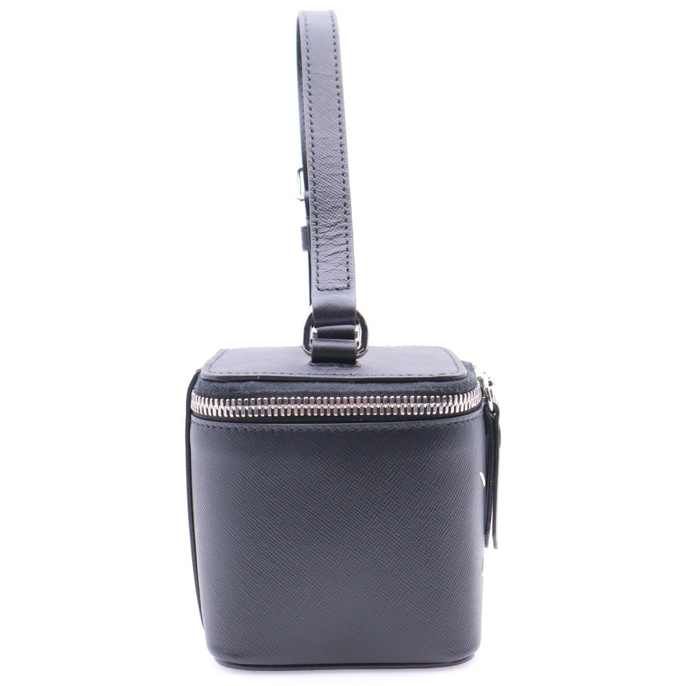 Maison Margiela 0(メゾンマルジェラ) MINI BOX バッグ バニティバッグ ミニバッグ ケース ブラック シルバー金具 レザー SA2VL0012