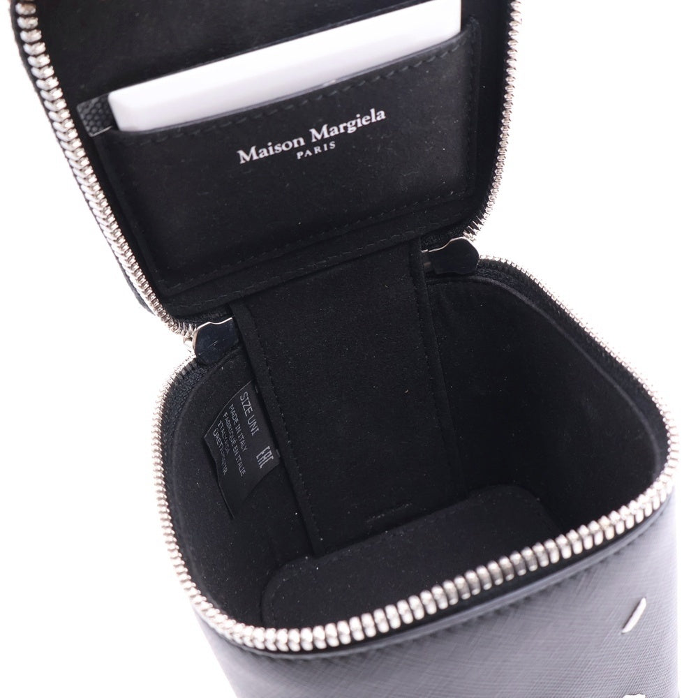 Maison Margiela 0(メゾンマルジェラ) MINI BOX バッグ バニティバッグ ミニバッグ ケース ブラック シルバー金具 レザー SA2VL0012