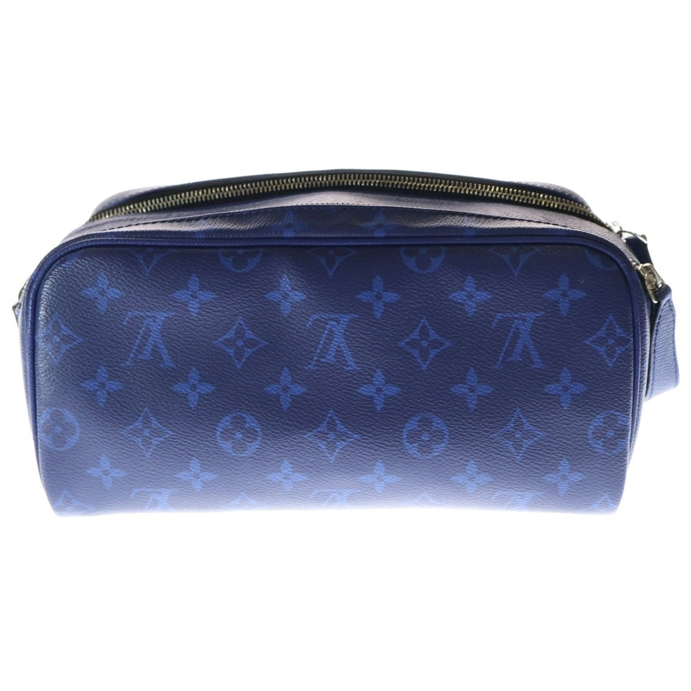 LOUIS VUITTON(ルイヴィトン) タイガラマ ドップキット モノグラム キャンバス レザー クラッチ セカンドバッグ コバルト ブルー M30849 RFID