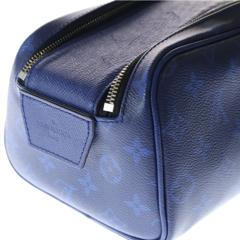 LOUIS VUITTON(ルイヴィトン) タイガラマ ドップキット モノグラム キャンバス レザー クラッチ セカンドバッグ コバルト ブルー M30849 RFID