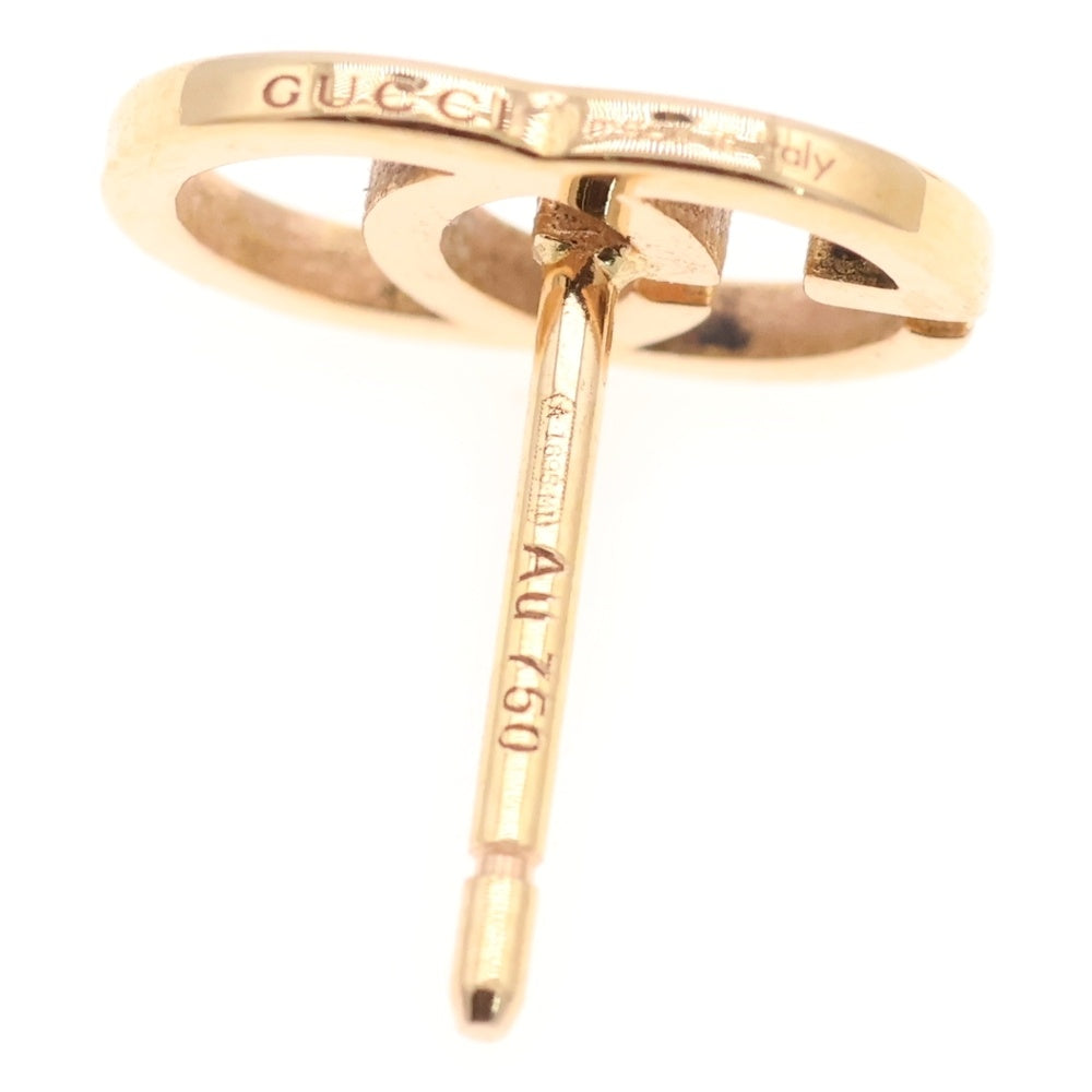 GUCCI(グッチ) GGランニング スタッズ ピアス Au750 K18 YG イエローゴールド