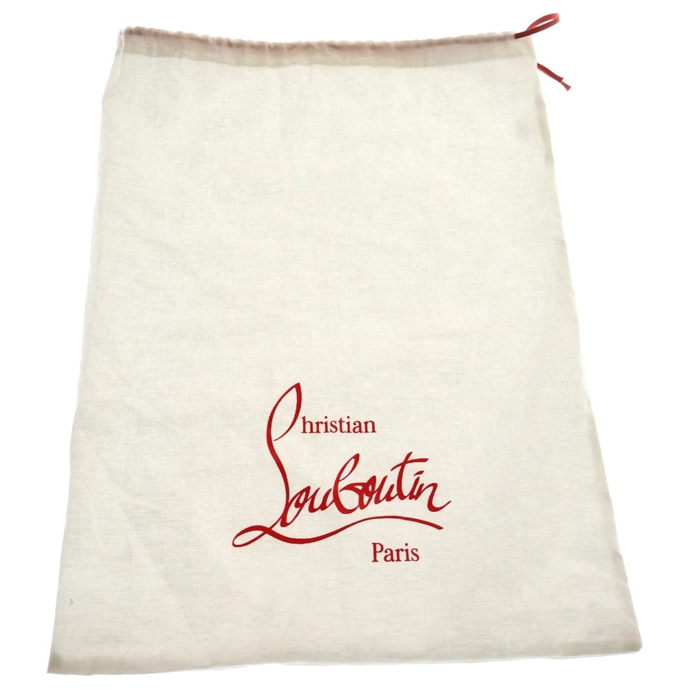 CHRISTIAN LOUBOUTIN(クリスチャンルブタン) ESPABOAT FLAT エスパドリーユ スパイクスタッズ ローカットシューズ スニーカー ネイビー/ベージュ レディース 3210486
