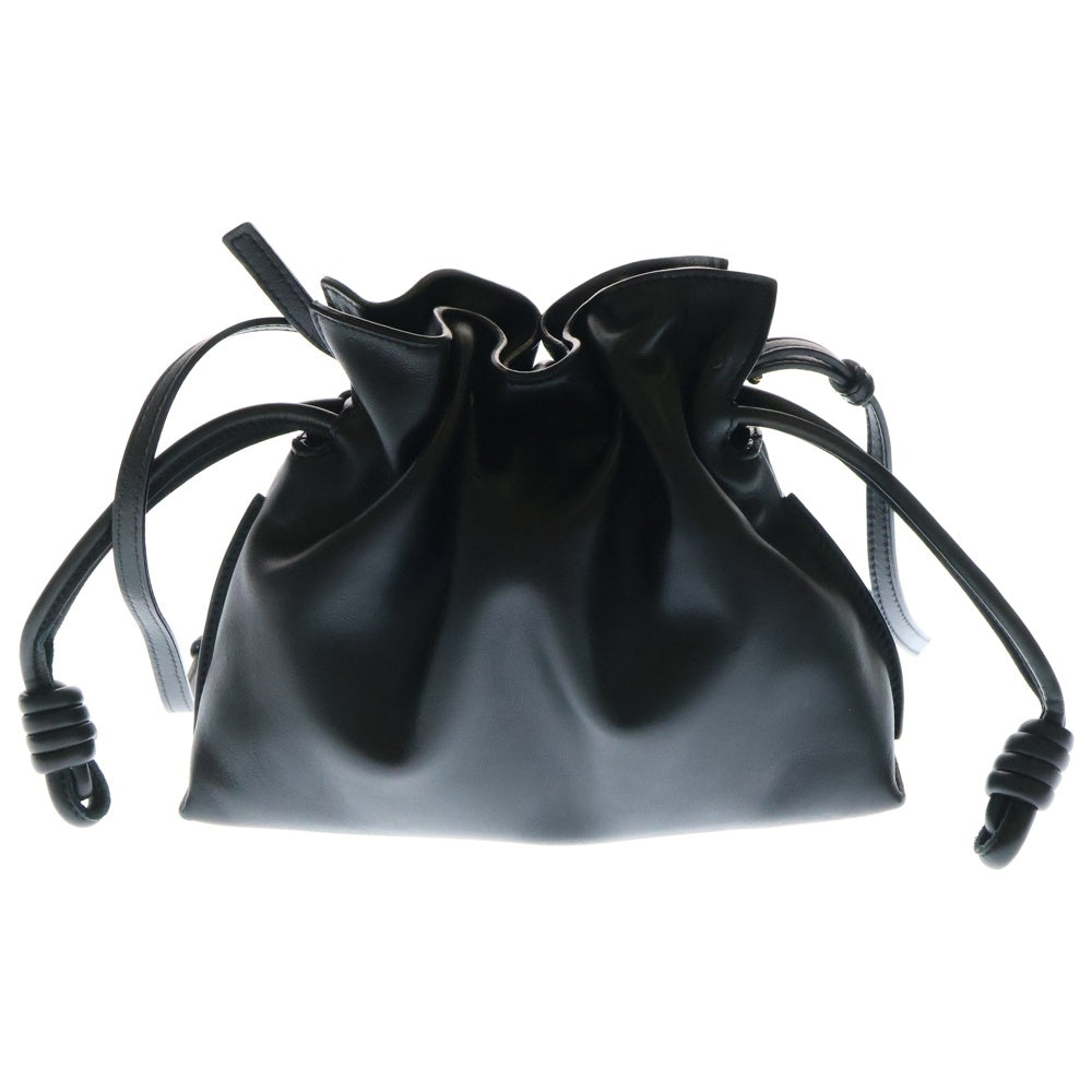 LOEWE(ロエベ) フラメンコクラッチ ミニ ショルダーバッグ ブラック レザー