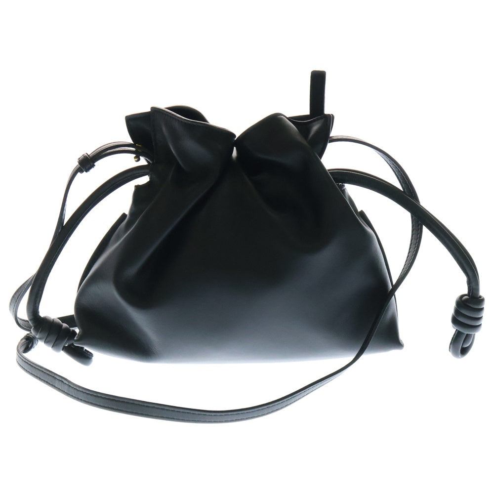 LOEWE(ロエベ) フラメンコクラッチ ミニ ショルダーバッグ ブラック レザー