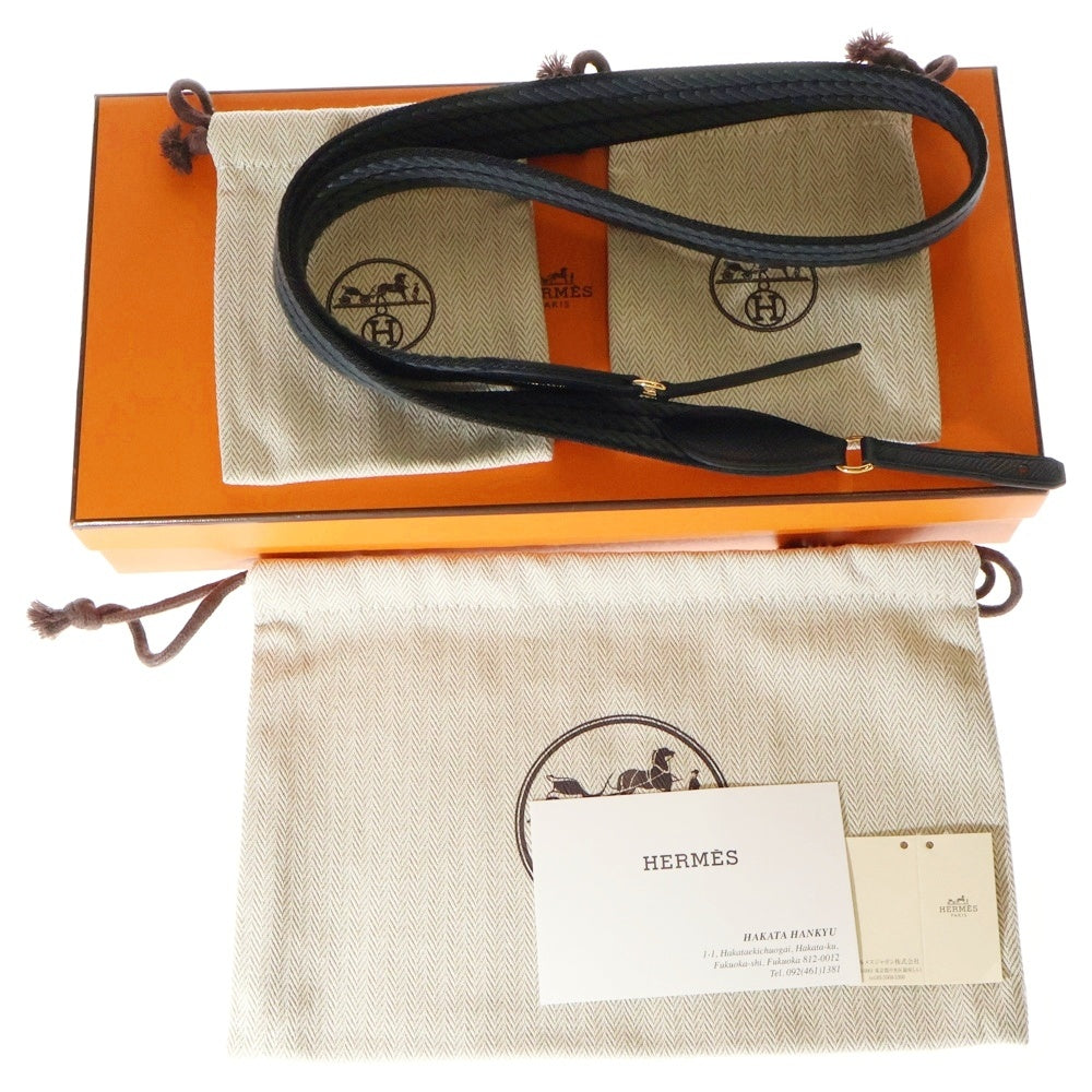 HERMES(エルメス) ケリーウォレット ロング トゥーゴー バンドリエール ブラック エプソン 財布 ショルダーバッグ ゴールド金具 W刻印