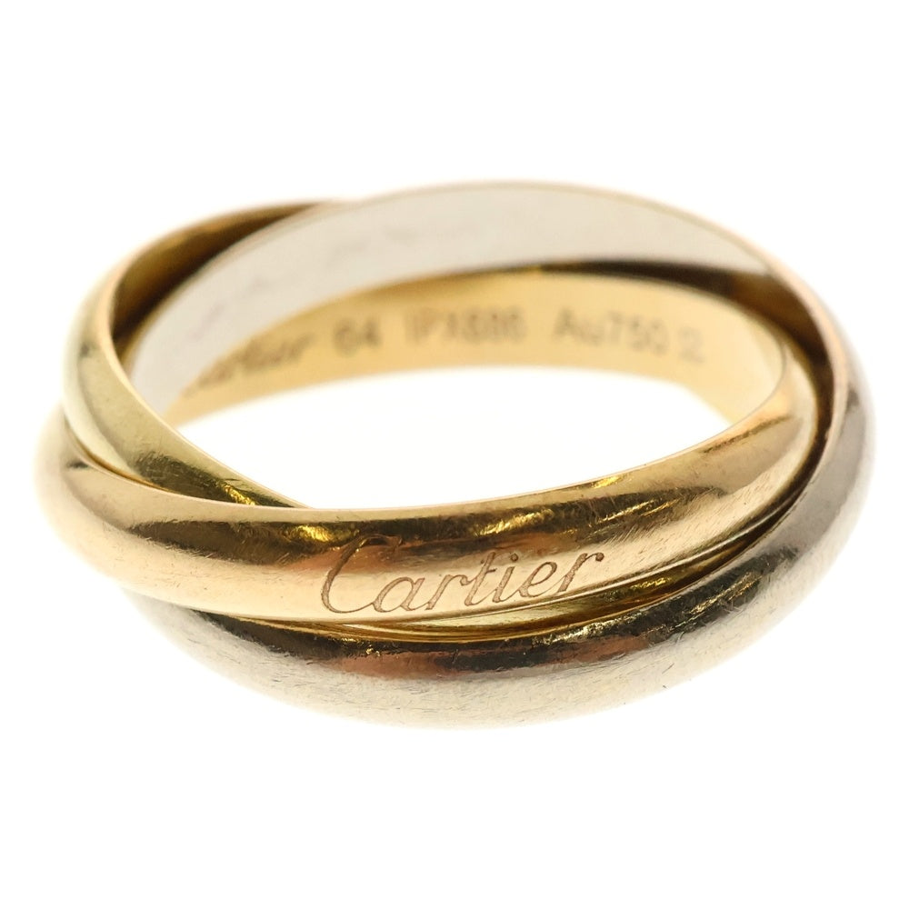 Cartier(カルティエ) トリニティリング 750YG/PG/WG イエローゴールド ピンクゴールド ホワイトゴールド #64 指輪 ジュエリー アクセサリー