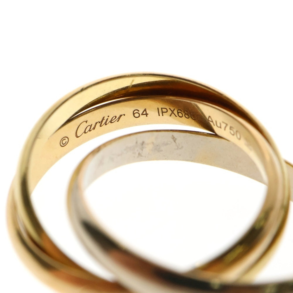 Cartier(カルティエ) トリニティリング 750YG/PG/WG イエローゴールド ピンクゴールド ホワイトゴールド #64 指輪 ジュエリー アクセサリー