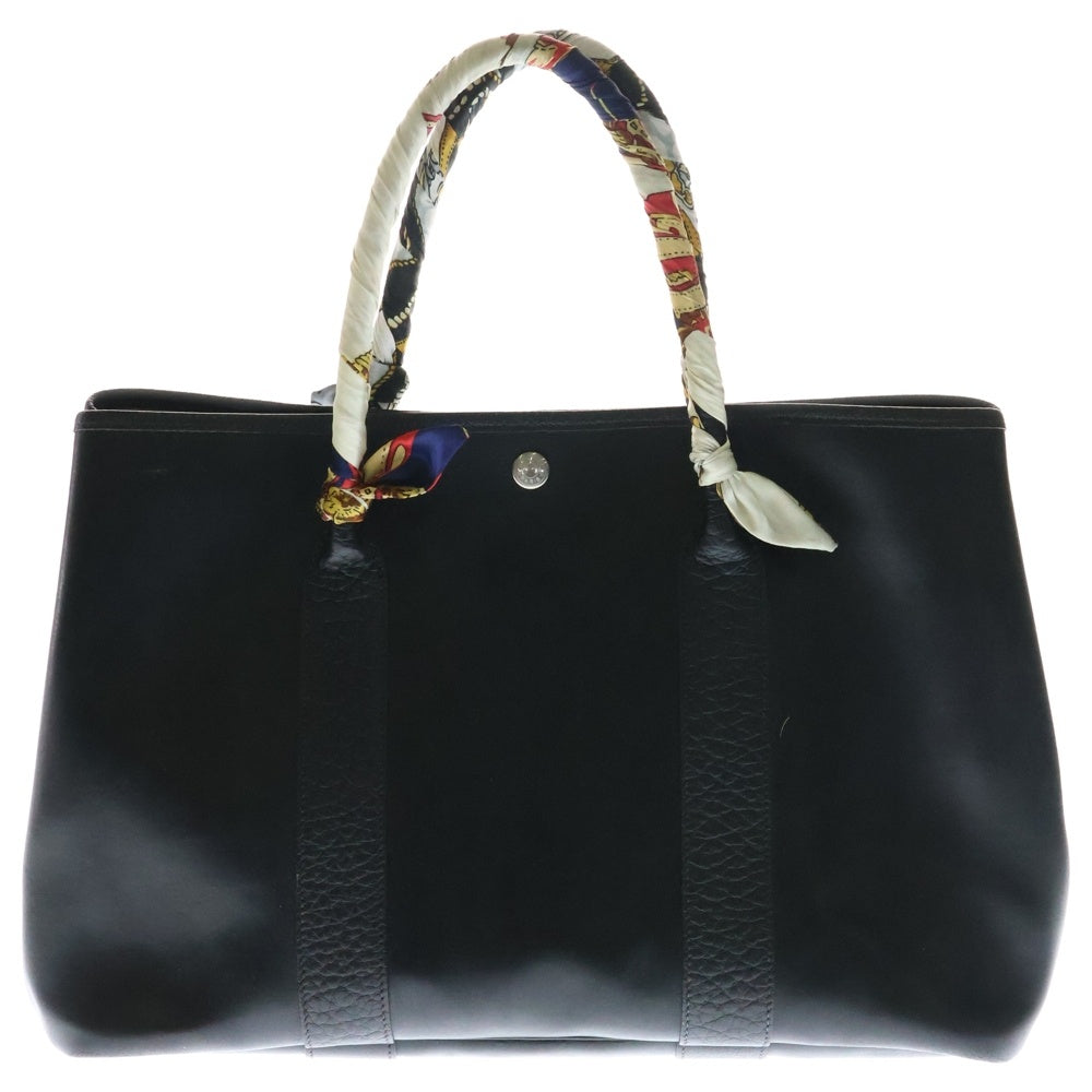 HERMES(エルメス) ガーデンパーティPM アマゾニア レザートートバッグ ブラック レディース