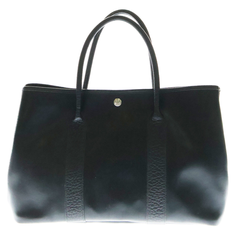 HERMES(エルメス) ガーデンパーティPM アマゾニア レザートートバッグ ブラック レディース
