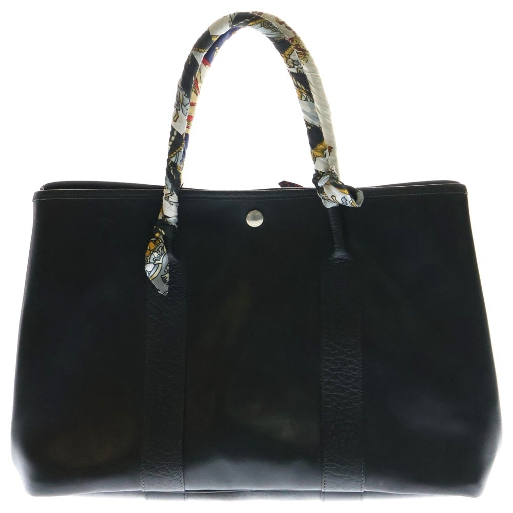 HERMES(エルメス) ガーデンパーティPM アマゾニア レザートートバッグ ブラック レディース