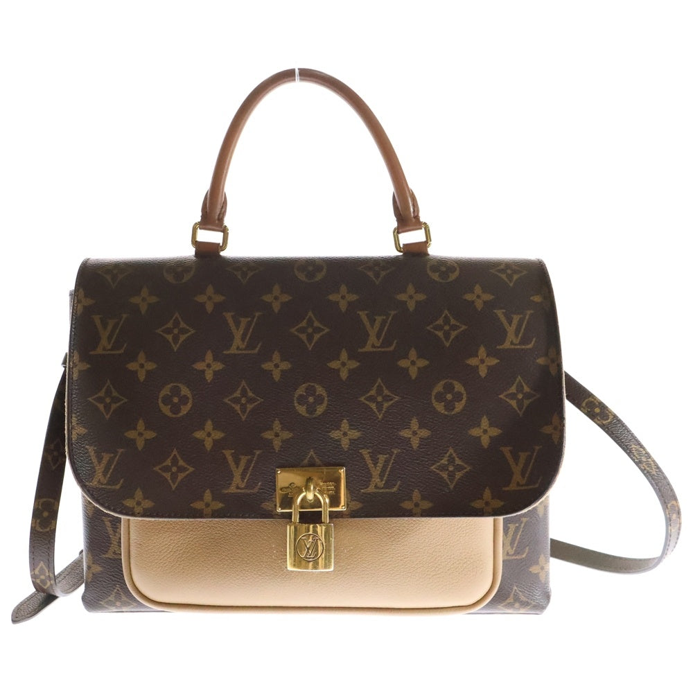 LOUIS VUITTON(ルイヴィトン) モノグラムセサミ マリンニャン 2WAY ハンドバッグ ショルダーバッグ ブラウン PVCレザー