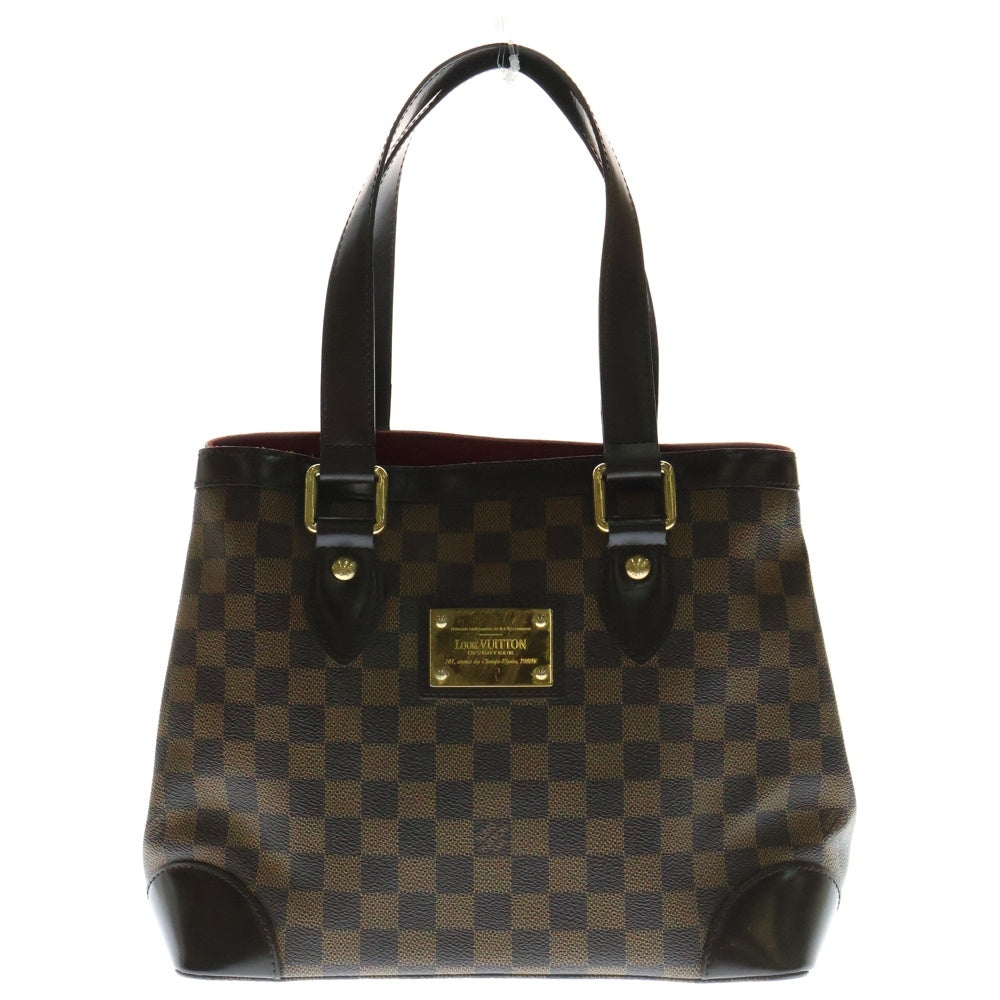 LOUIS VUITTON(ルイヴィトン) ダミエ ハムステッドPM ハンドバッグ トートバッグ ブラウン ゴールド金具 レザー×PVC N51205