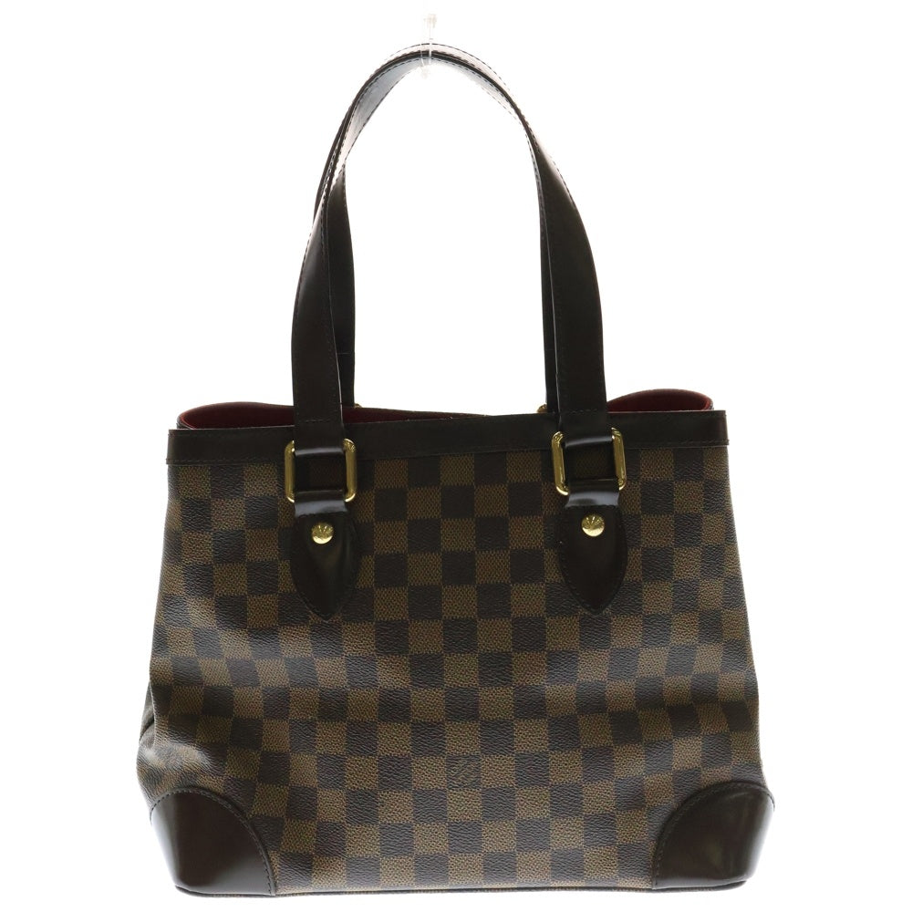 LOUIS VUITTON(ルイヴィトン) ダミエ ハムステッドPM ハンドバッグ トートバッグ ブラウン ゴールド金具 レザー×PVC N51205