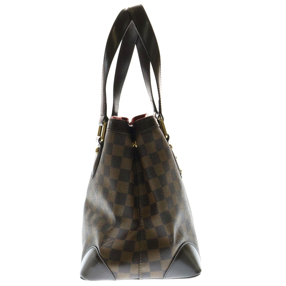 LOUIS VUITTON(ルイヴィトン) ダミエ ハムステッドPM ハンドバッグ トートバッグ ブラウン ゴールド金具 レザー×PVC N51205