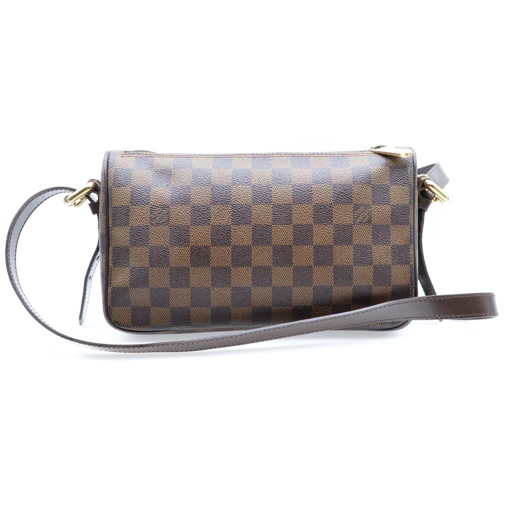 LOUIS VUITTON(ルイヴィトン) ダミエ ラヴェッロPM ショルダーバッグ ポシェット ミニバッグ ブラウン ゴールド金具 レザー×PVC N60007