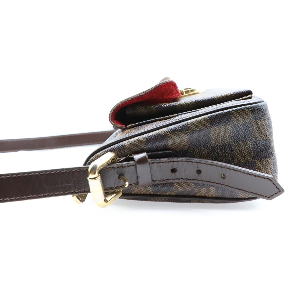 LOUIS VUITTON(ルイヴィトン) ダミエ ラヴェッロPM ショルダーバッグ ポシェット ミニバッグ ブラウン ゴールド金具 レザー×PVC N60007