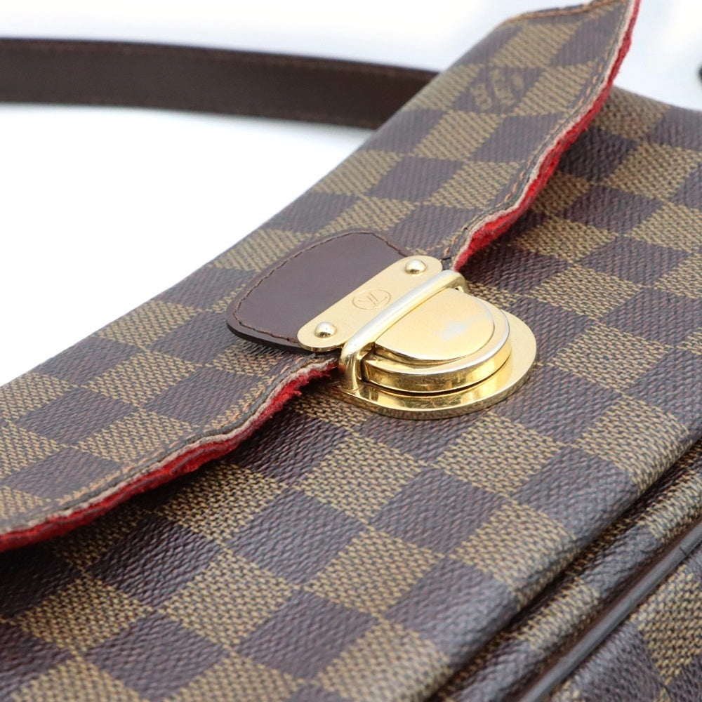 LOUIS VUITTON(ルイヴィトン) ダミエ ラヴェッロPM ショルダーバッグ ポシェット ミニバッグ ブラウン ゴールド金具 レザー×PVC N60007