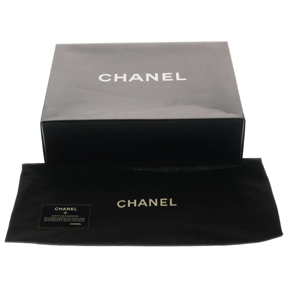 CHANEL(シャネル) チョコバー ココマーク トートバッグ ネイビー ラムスキン シルバー金具 ハンドバッグ