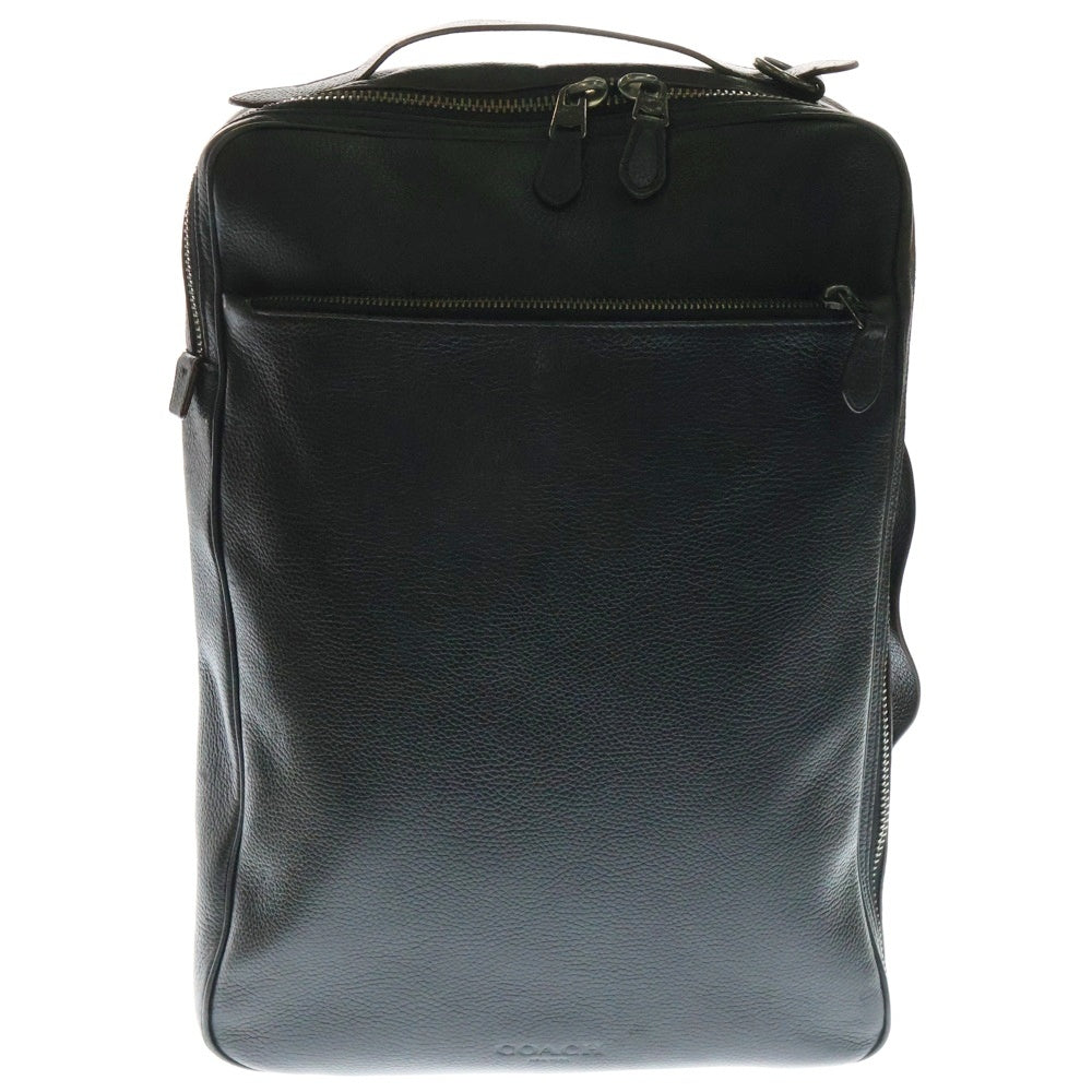 COACH(コーチ) メトロポリタン ソフト コンバーチブル レザー 3WAY ハンド ビジネスバッグ ブリーフケース バックパック リュックサック シルバー/ガンメタ金具 ブラック 79542