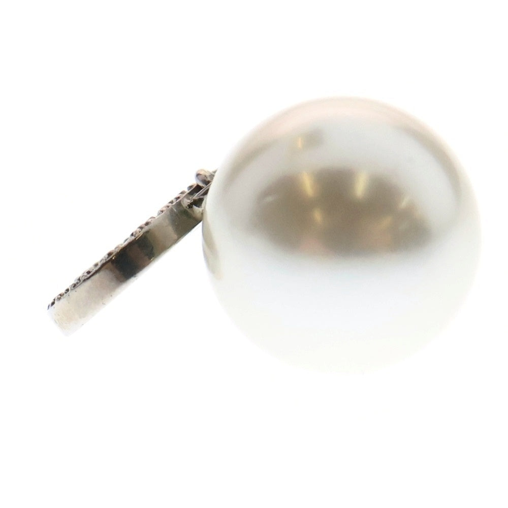 Christian Dior(クリスチャンディオール) CDシグネチャー トライバル ピアス フェイクパール ラインストーン シルバー メタル