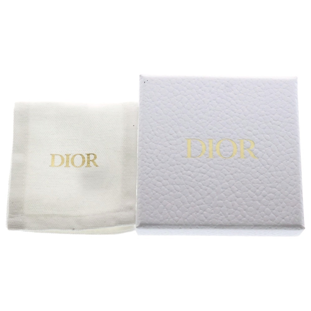 Christian Dior(クリスチャンディオール) CDシグネチャー トライバル ピアス フェイクパール ラインストーン シルバー メタル