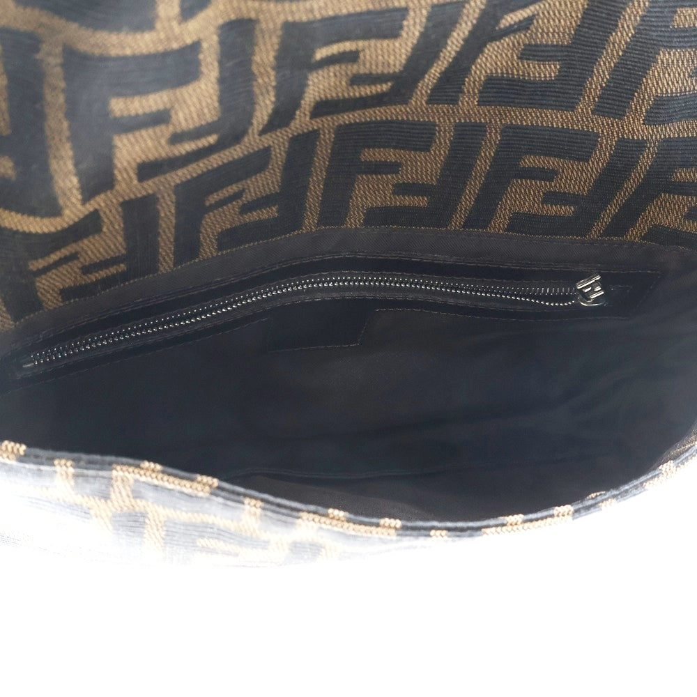 FENDI(フェンディ) ズッカ マンマバケット ワンショルダーバッグ ブラウン キャンバス×レザー 26424