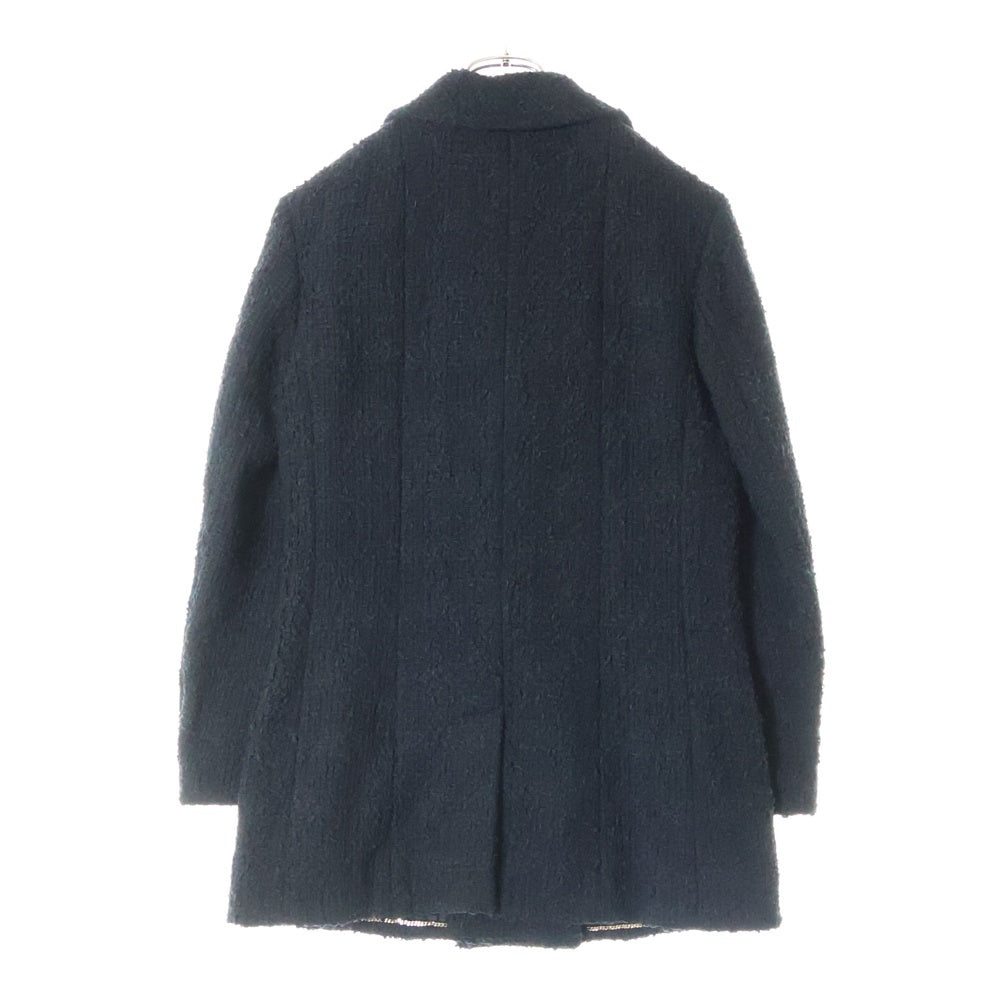 CHANEL(シャネル) 23SS ウール ファンシーツイード ココマーク クロスボタン テーラードジャケット ブラック P74799V66427
