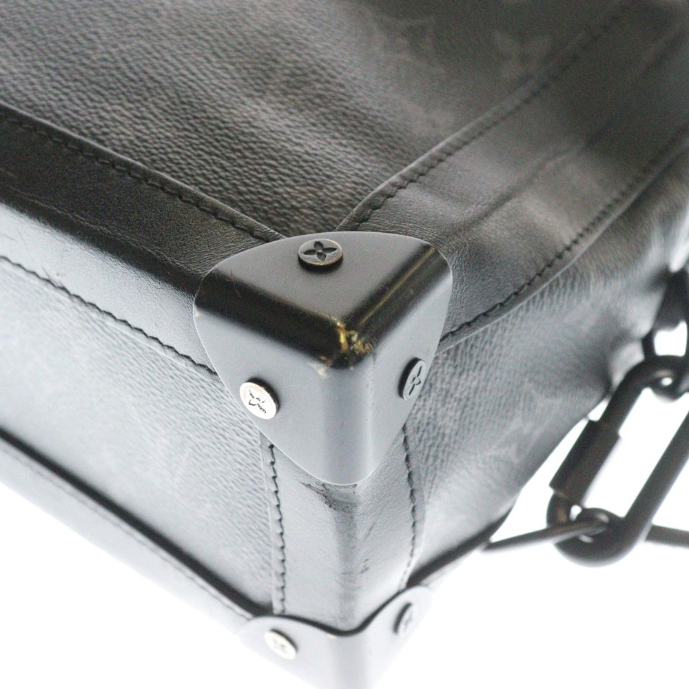 LOUIS VUITTON(ルイヴィトン) ソフトトランク モノグラム エクリプス PVC レザー チェーン ショルダーバッグ ブラック M44730