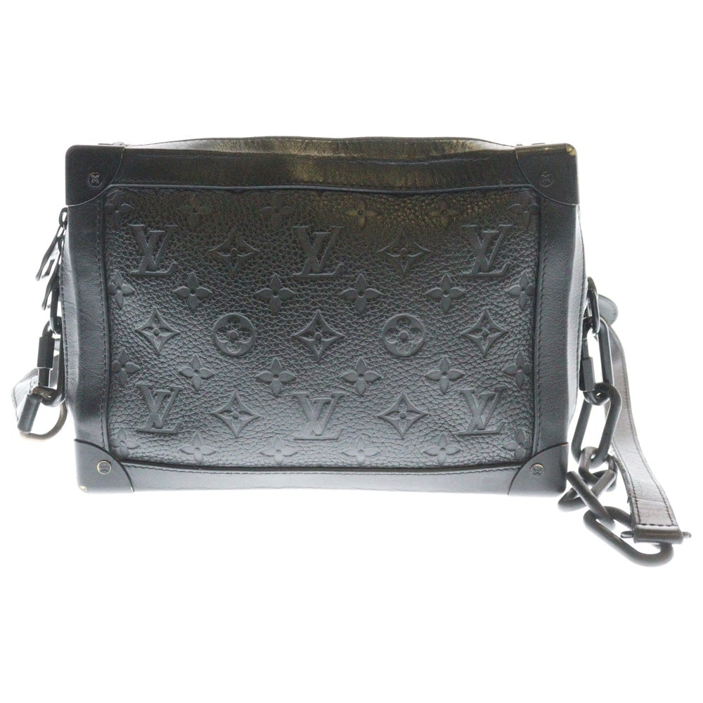 LOUIS VUITTON(ルイヴィトン) ソフトトランク モノグラム トリヨンレザー チェーン ショルダーバッグ ブラック M55700