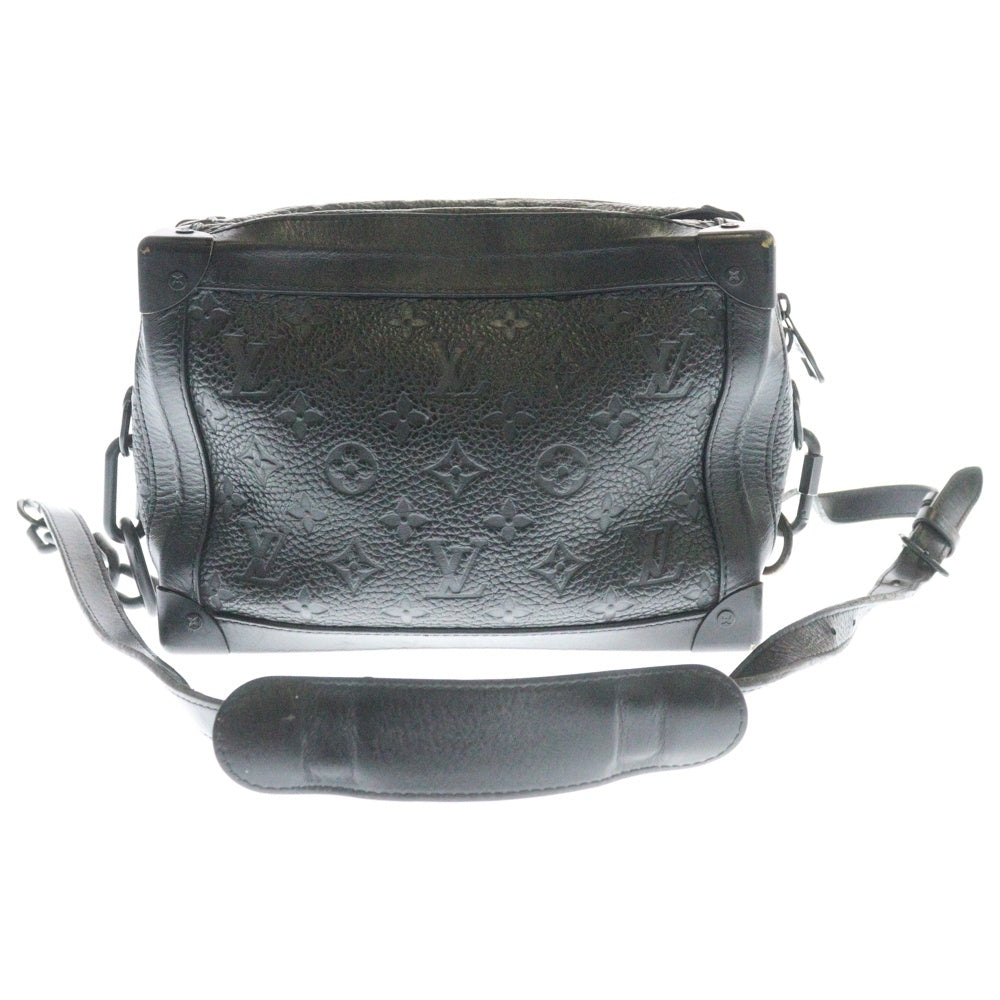 LOUIS VUITTON(ルイヴィトン) ソフトトランク モノグラム トリヨンレザー チェーン ショルダーバッグ ブラック M55700