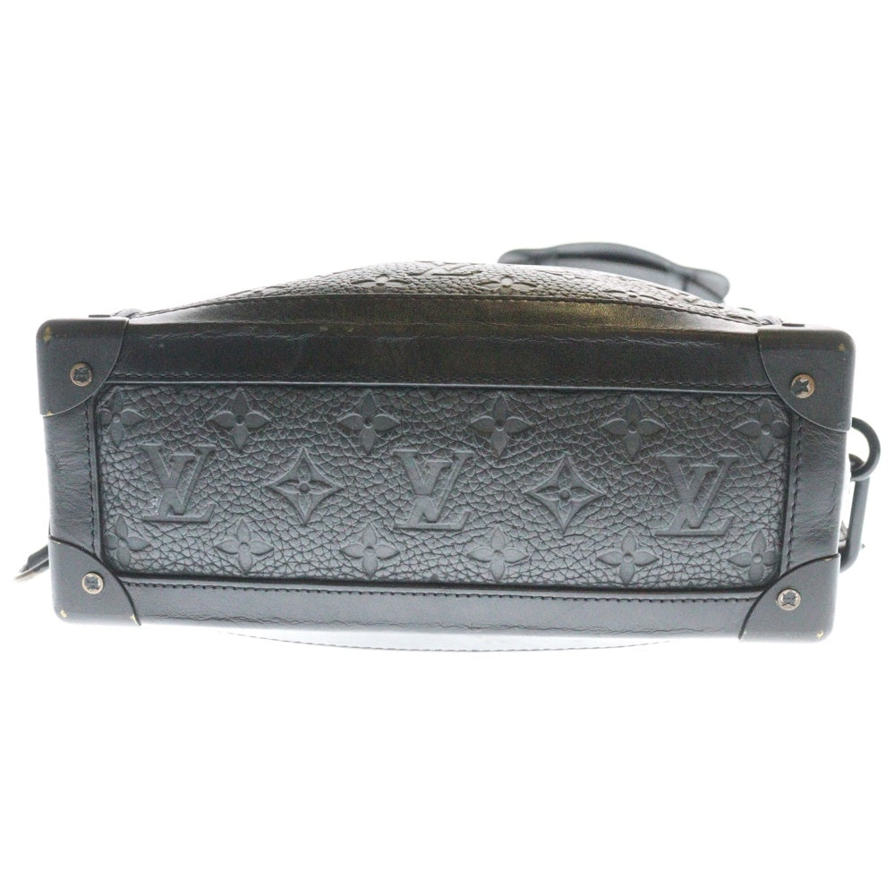 LOUIS VUITTON(ルイヴィトン) ソフトトランク モノグラム トリヨンレザー チェーン ショルダーバッグ ブラック M55700