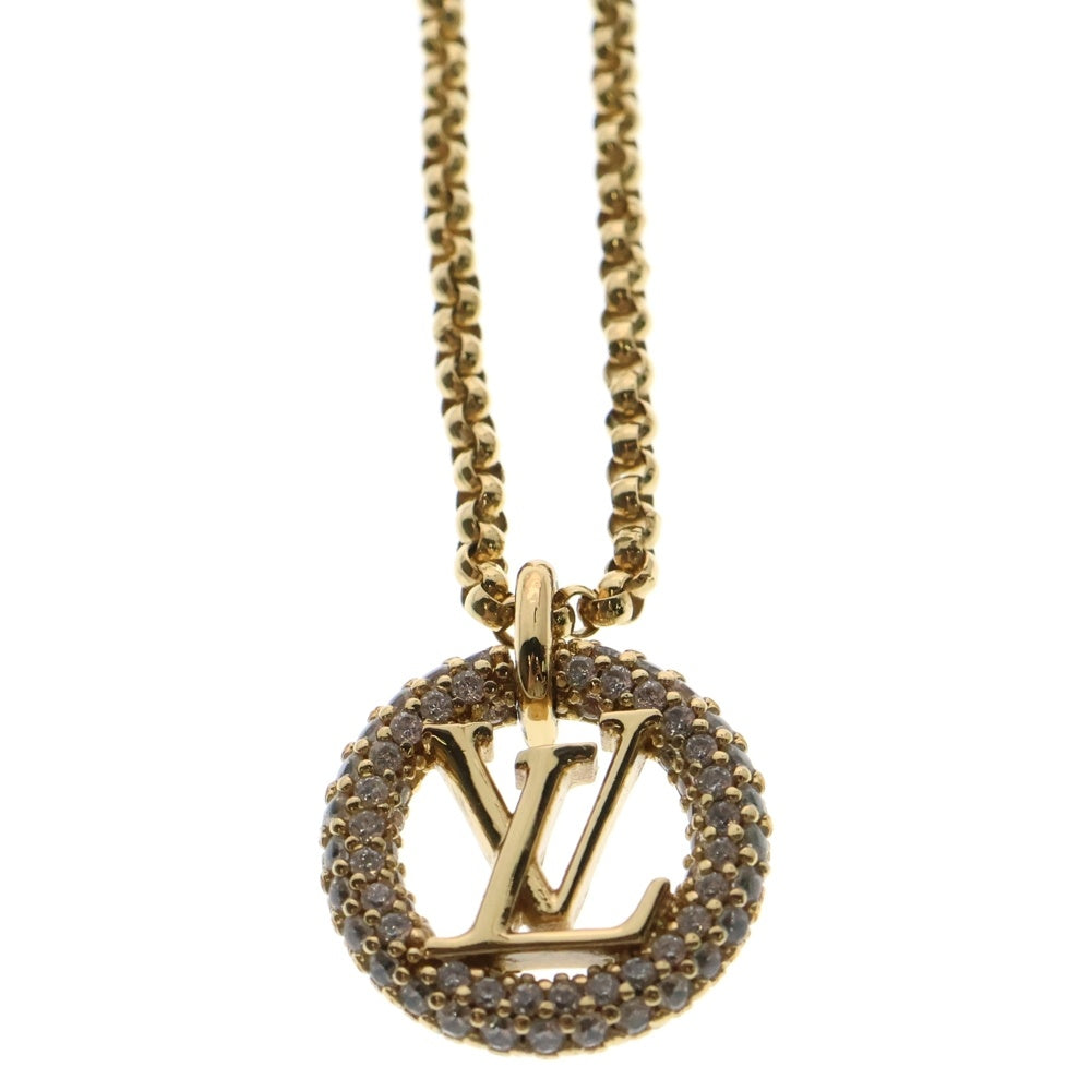 LOUIS VUITTON(ルイヴィトン) ルイーズ バイナイト ネックレス アクセサリー ゴールド ラインストーン ペンダント M00759