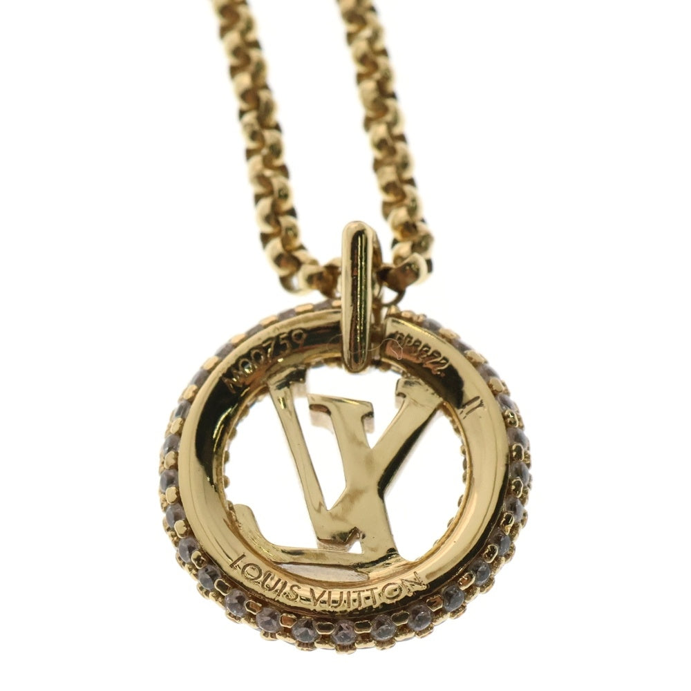 LOUIS VUITTON(ルイヴィトン) ルイーズ バイナイト ネックレス アクセサリー ゴールド ラインストーン ペンダント M00759