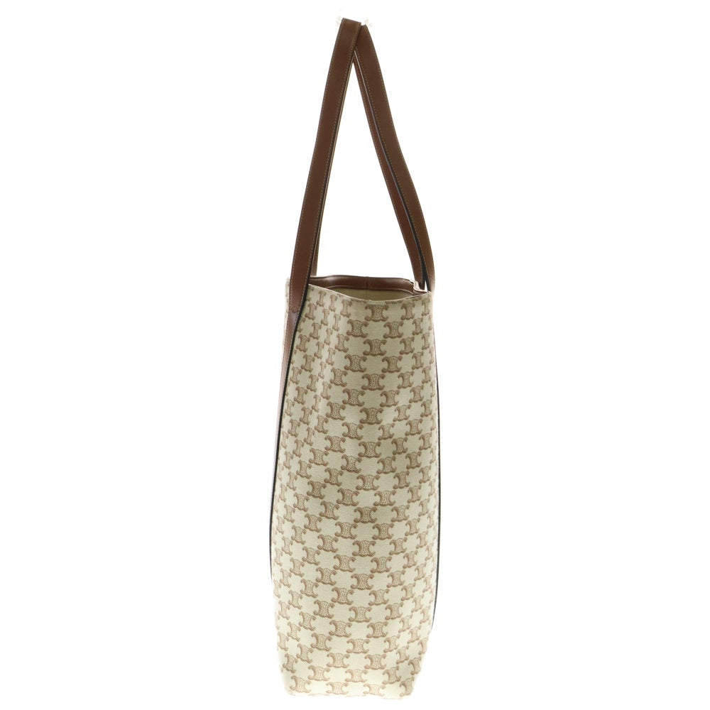 CELINE(セリーヌ) トリオンフ ミュージアムバッ トートバッグ ハンドバッグ アイボリー×ブラウン レザー 194542EY701BC