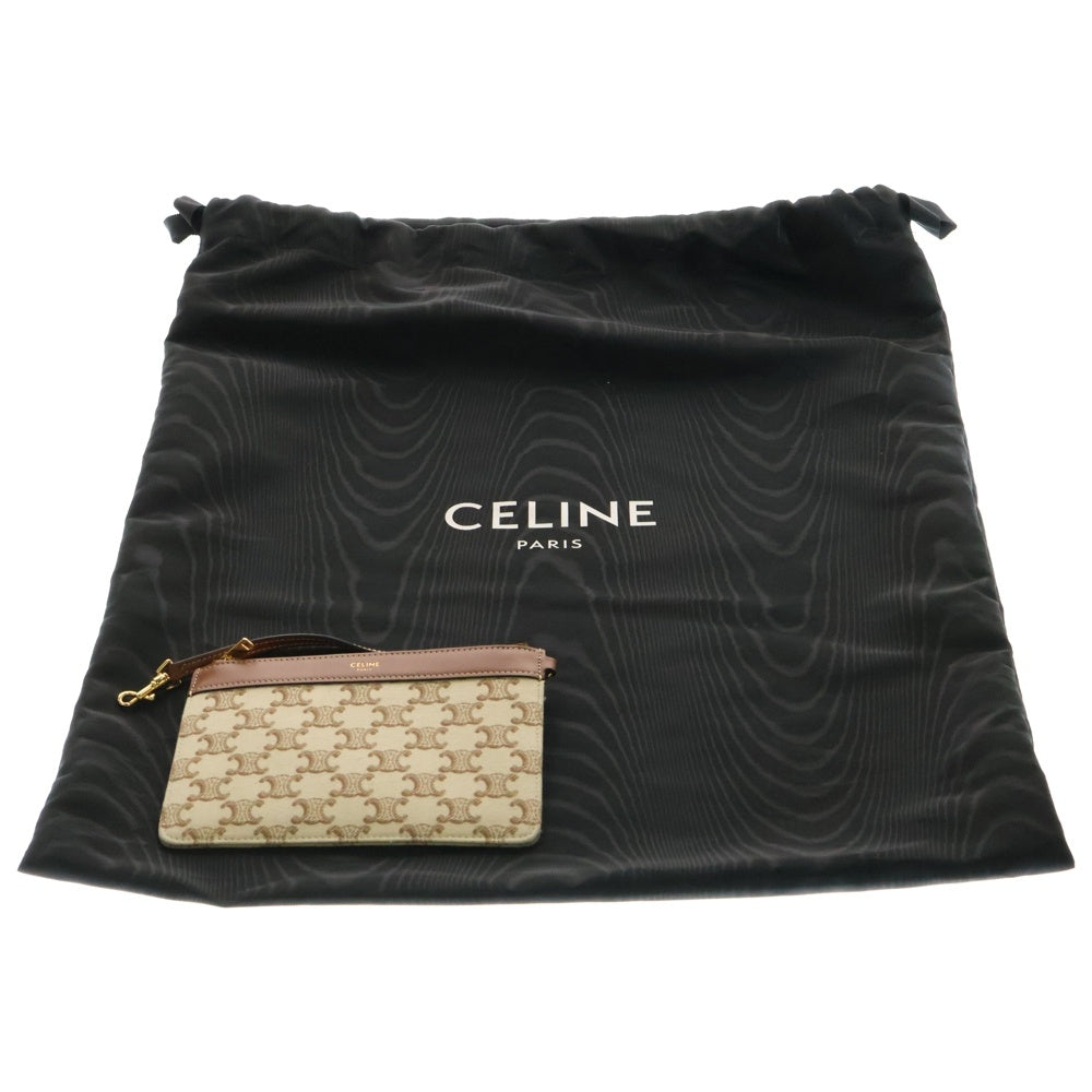 CELINE(セリーヌ) トリオンフ ミュージアムバッ トートバッグ ハンドバッグ アイボリー×ブラウン レザー 194542EY701BC