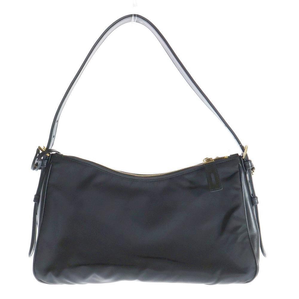 PRADA(プラダ) エメ テスート ワンショルダーバッグ ブラック ナイロン×レザー 1BC232